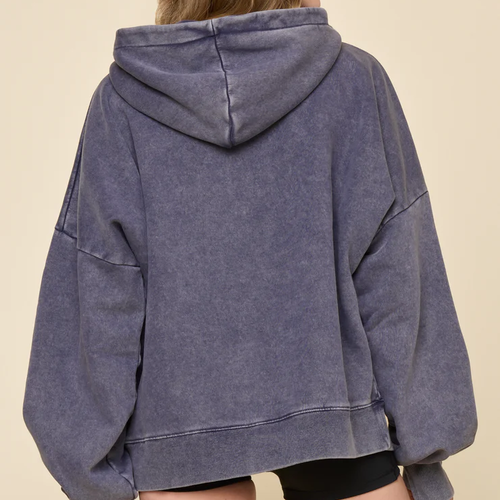 Boxy Oversized Vintage Wash Boyfriend Style Hoodie